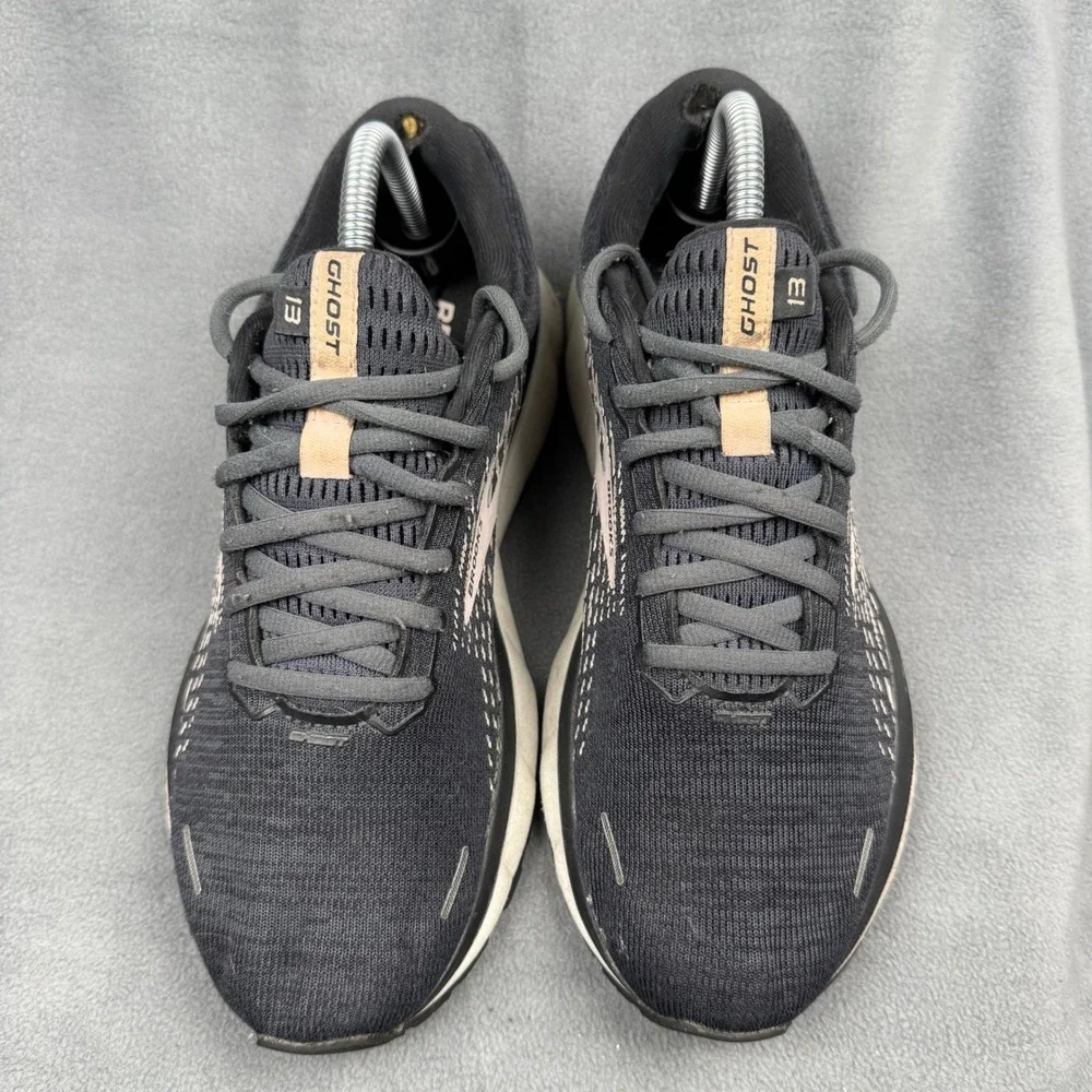 Brooks Ghost‎ 13 Women's Running Shoes Black Rose Gold Sz 9 Medium B 1203381B023